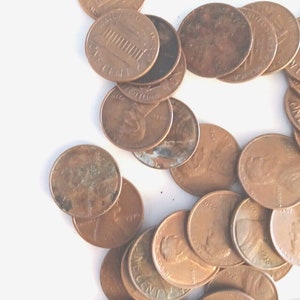 1971 Pennies By The Pound 4,5 Unzen von Lincoln HeadMemorial US Cents für Fehler und Sorten nicht durchsucht. Verschiedene Mints.