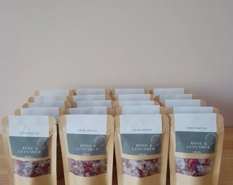 Rose and Lavender, 30 bath salts, Bulk bath salts, Wholesale bath salts, Wedding favours, Welcome gift, Guest gifts, Bath Salts, Aus made