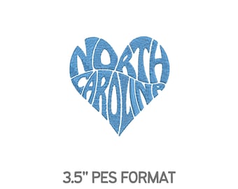 North Carolina PES Embroidery File