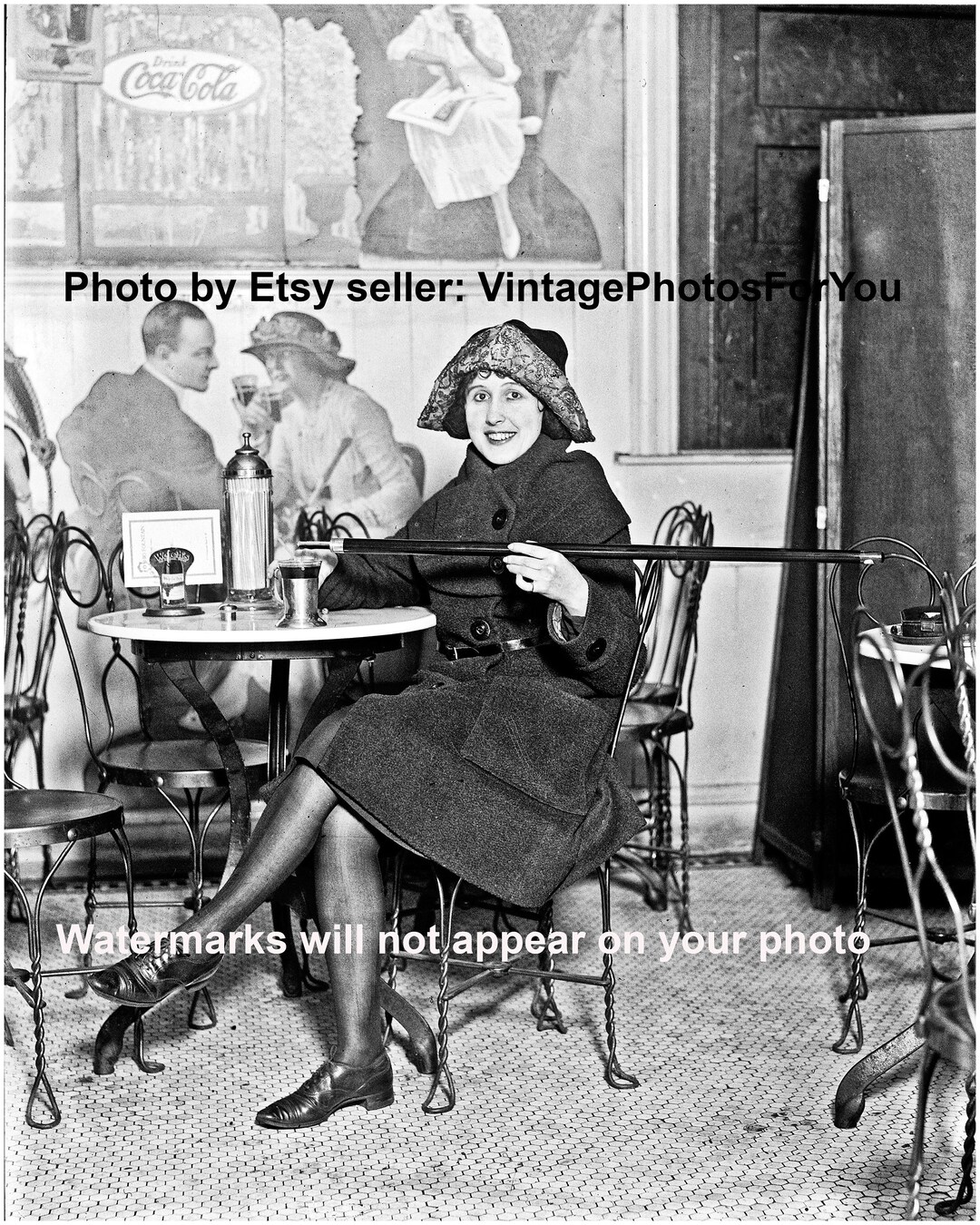 Vintage Old Prohibition Cane Flask Soda Fountain Coca Cola Etsy