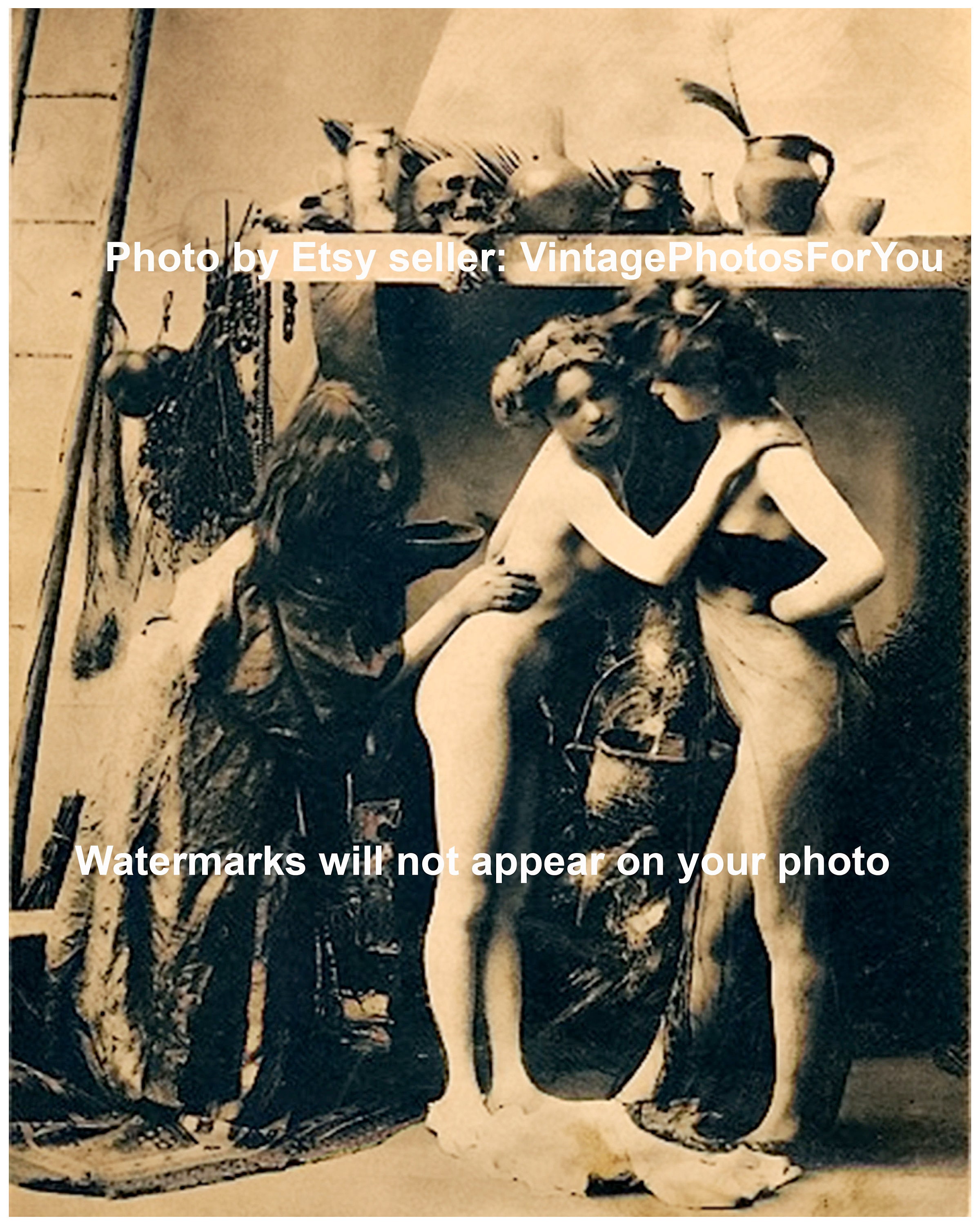 2400px x 3000px - Old Vintage Antique 1900 Odd Weird Scary Strange Sexy Nude - Etsy