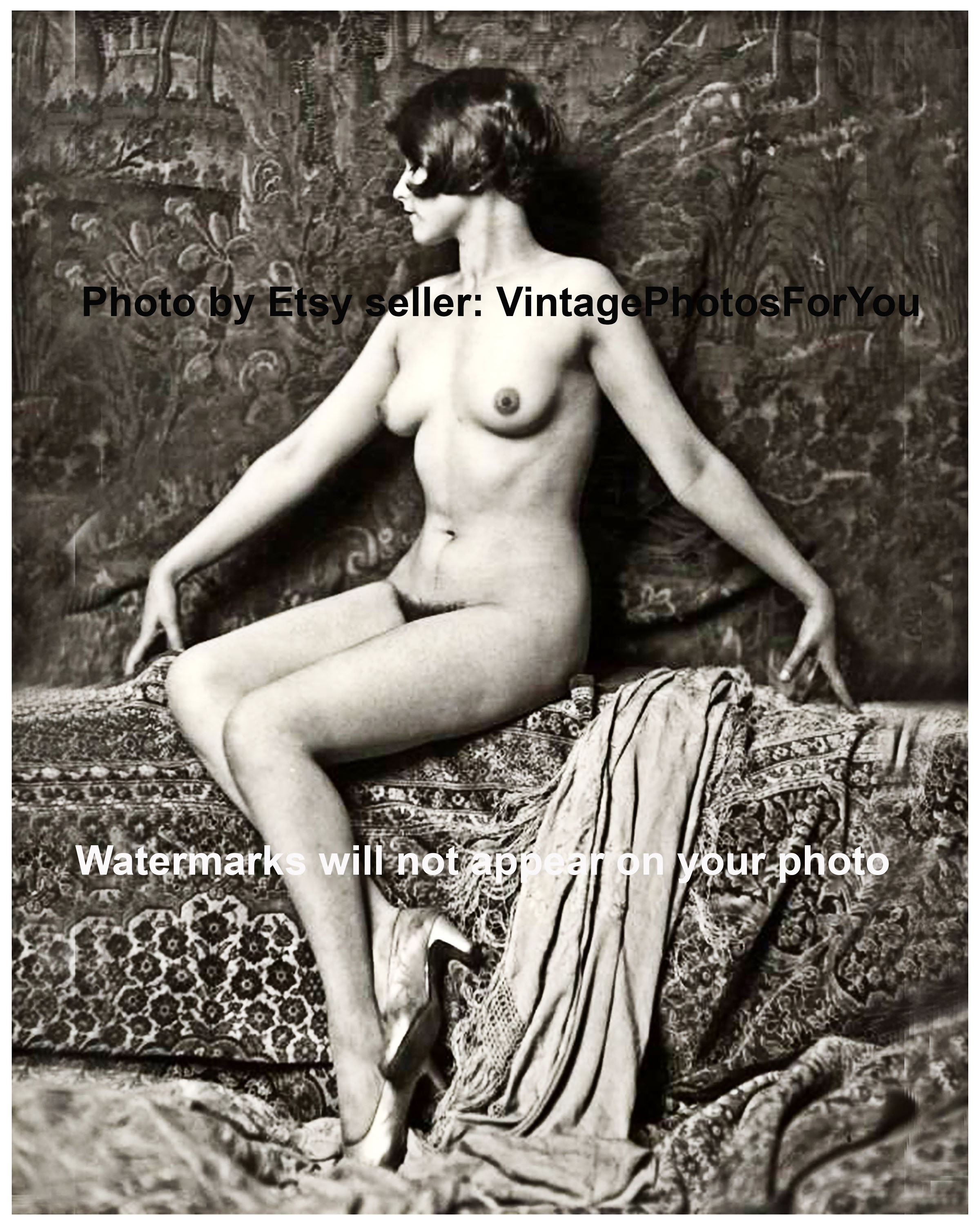 2400px x 3000px - Vintage Old Antique Sexy Gorgeous Pretty Nude Naked Topless - Etsy Australia