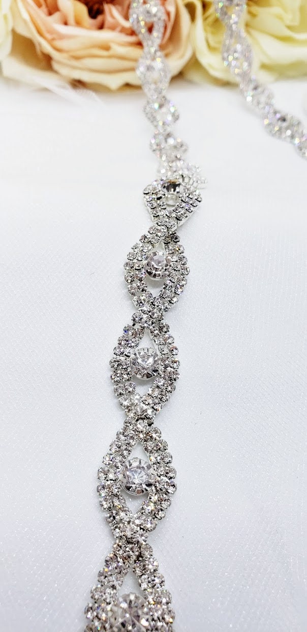 DIY Dress Straps Rhinestone Trim Trim by the Yard Bridal Etsy