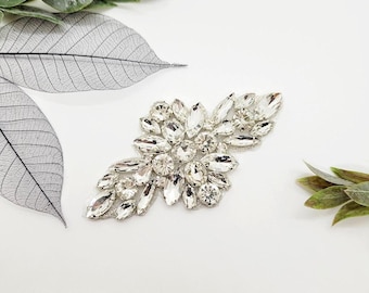 Sparkly Rhinestone Wedding Applique: Art Deco Bridal DIY