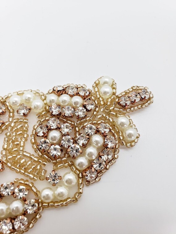 Rose Gold Pearl Applique DIY Bridal Belt DIY Bridesmaid 