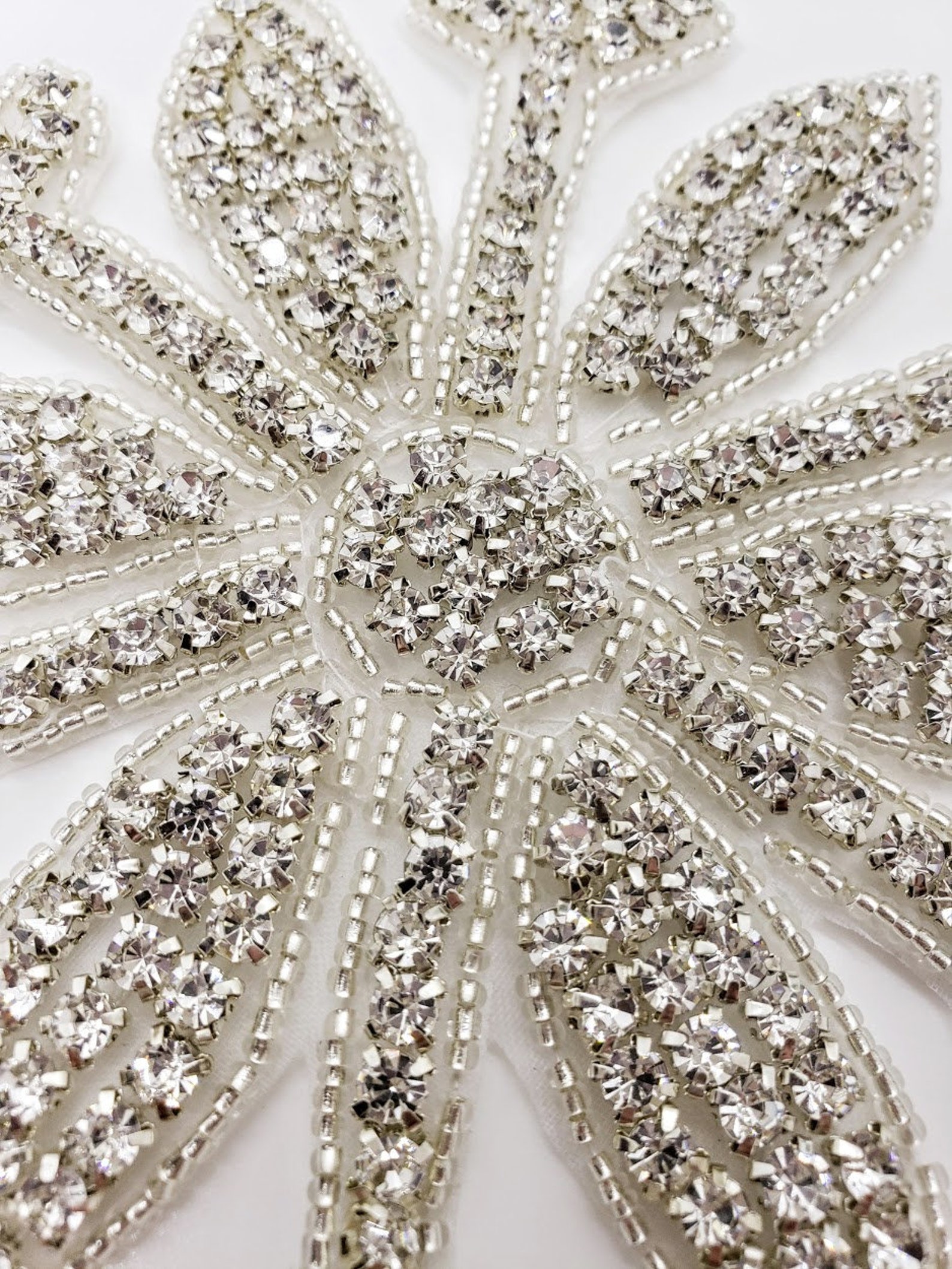 Rhinestone Snowflake Snowflake Applique Snowflake Patch | Etsy