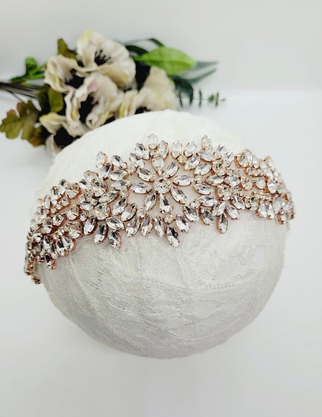 Rose Gold Rhinestone Applique DIY Bridal Belt DIY Bridesmaid Belt Rose