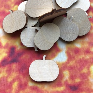 Pumpkin Laser Cut Unfinished Wood Shape DIY - 1 to 4 inches available FREE SHIPPING (orders over 35.00)