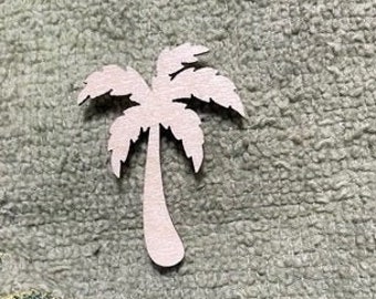 Palm Tree Laser Cut Unfinished Wood Shape DIY - 1 to 4 inches available FREE SHIPPING (orders over 35.00)