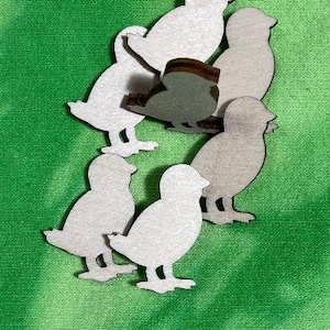 Easter Chick Laser Cut Unfinished Wood Shape DIY - 1 to 6 inches available FREE SHIPPING (orders over 35.00)