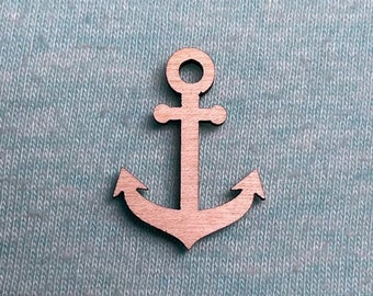 Anchor Laser Cut Unfinished Wood Shape DIY - 1 to 4 inches available FREE SHIPPING (orders over 35.00)