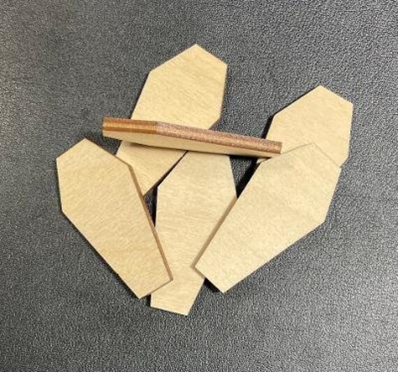 Coffin Laser Cut Unfinished Wood Shape DIY 1 to 4 Inches Etsy