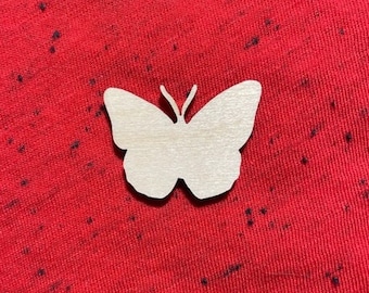 Butterfly Laser Cut Unfinished Wood Shape DIY - 1 to 4 inches available FREE SHIPPING (orders over 35.00)