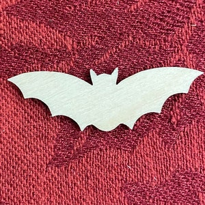 Flying Bat Cutout Laser Cut Unfinished Wood Shape DIY - 1 to 6 inches available FREE SHIPPING (orders over 35.00) Halloween Fall