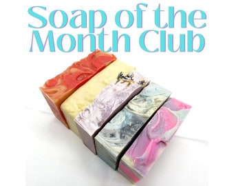 Soap of the Month Club - 6 or 12 Month Subscription - Soap Subscription - Variety Pack - Gift Set