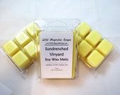 Sundrenched Vineyard Scented Soy Wax Melts - - 6 Cavity Clamshell Aromatherapy Wax Warmer Tea Light Melt Tart Melt