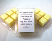 Hot Buttered Popcorn Scented Soy Wax Melts - - 6 Cavity Clamshell Aromatherapy Wax Warmer Tea Light Melt Tart Melt