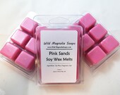Pink Sands Scented Soy Wax Melts - - 6 Cavity Clamshell Aromatherapy Wax Warmer Tea Light Melt Tart Melt