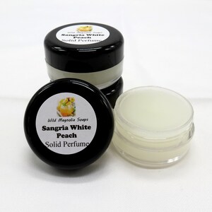 Perfume sólido con aroma a melocotón blanco Sangria - Perfume para frotar