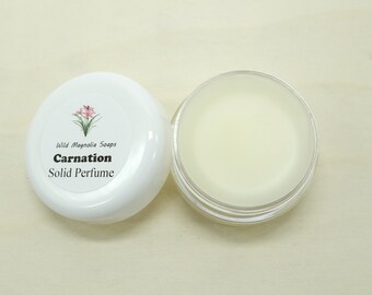 Perfume sólido con aroma a clavel: perfume para frotar