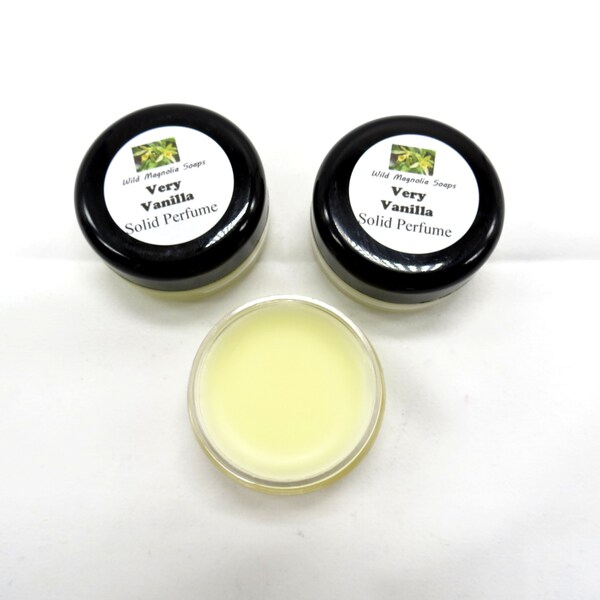 Very Vanilla Scented Solid Perfume - Rub On Perfume