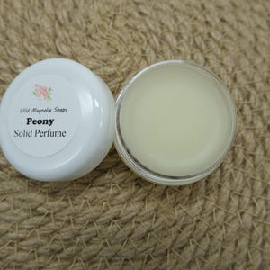 Peony Scented Solid Perfume - Rub On Perfume