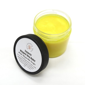 Turmeric Whipped Shea Butter with Orange Essential Oil - Natural Skin Care - Turmeric Skin Care