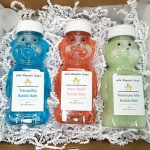 Bubble Bath Gift Box | Relaxing Fresh Scents | Rosemary Mint, Stress Relief, Tranquility - Free Shipping