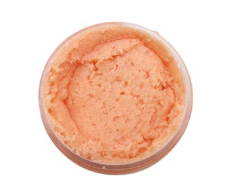 Pick Your Own Foaming Whipped Sugar Scrub with Aloe 4 oz Jar - You pick the color and scent - Body Scrub - Made in the USA