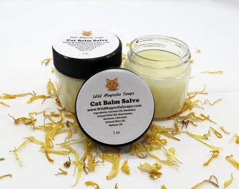 Cat Balm Salve - Cat Salve - Paw and Nose Balm - Dry Paws - Cat Hot Spots - Cat Skin Care