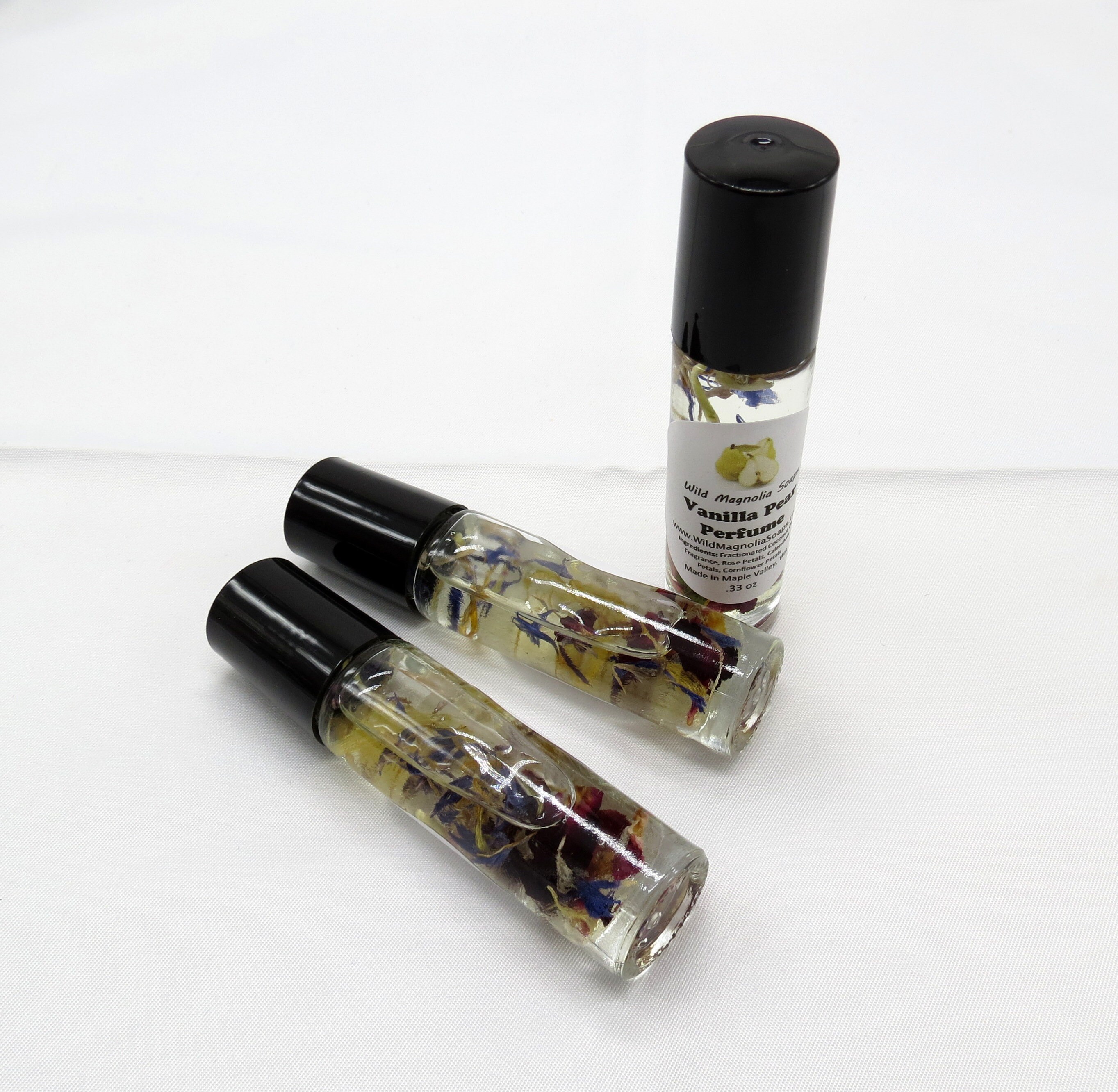 Buy Vanilla Pear Scented Roll on Perfume Oil Rub on Perfume Roller