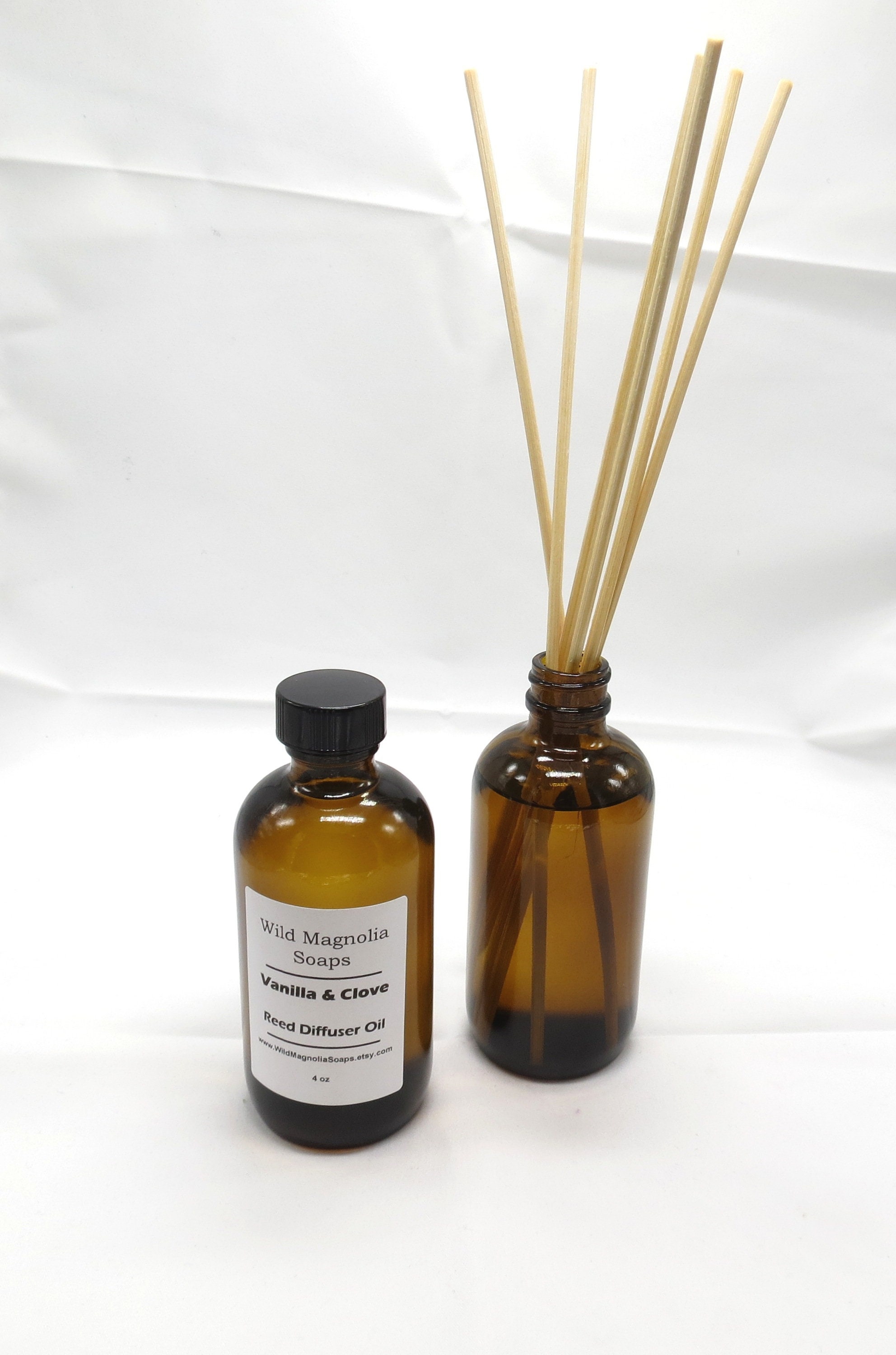 Vanilla and Clove Scented Reed Diffuser Refill with Reeds 4 oz | Etsy
