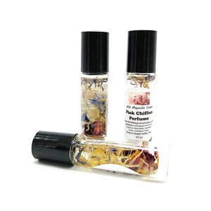 Roze chiffon roll-on parfumolie - Rub On Perfume - Roller Ball Perfume