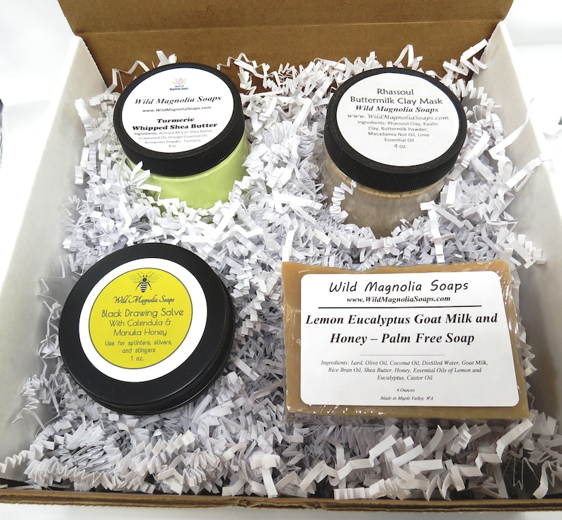 Natural Beauty Box Gift Set Pampering Set Turmeric Shea Etsy