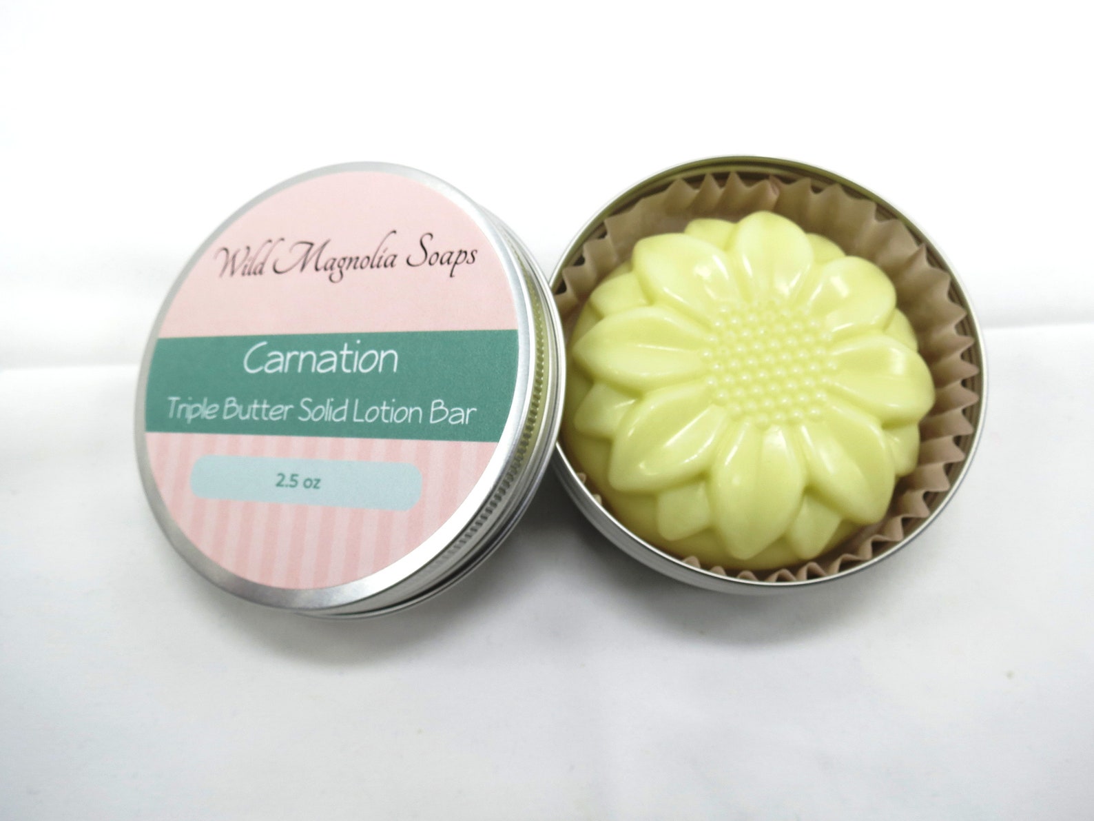 Carnation Scented Solid Lotion Bar Triple Butter With Hemp Etsy