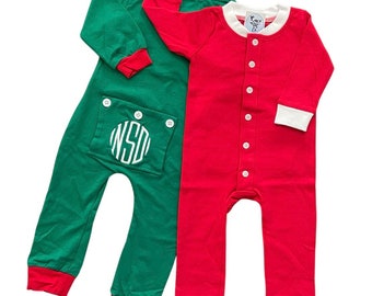 Drop seat christmas pajamas