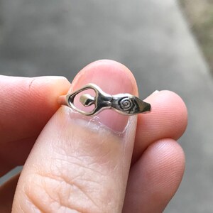 Bague déesse de la fertilité • Argent sterling 925 • Cadeau de maternité significatif • Support de FIV et talisman symbolique image 9