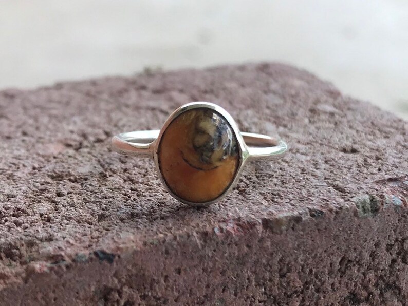 Natural Amber Dark Silver Sterling \u2022 Brown Stone Orange Raw Boho friend \u2022 Ring Sale Handmade \u2022 Wedding Engagement gift\u2022 Mothers Day GIft
