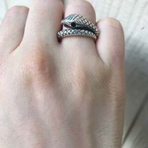 Snake Ring • Spiral Snake Ring • Sterling Silver Snake Ring • Serpent • Stackable Ring • Animal Ring • Wrap Ring • Statement Ring • Boho