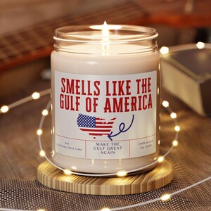 Gulf of America Candle, Scented Soy Candle, Funny Political Candle, Political Gift, 9oz Candle, Funny Candle Gift For Him Her