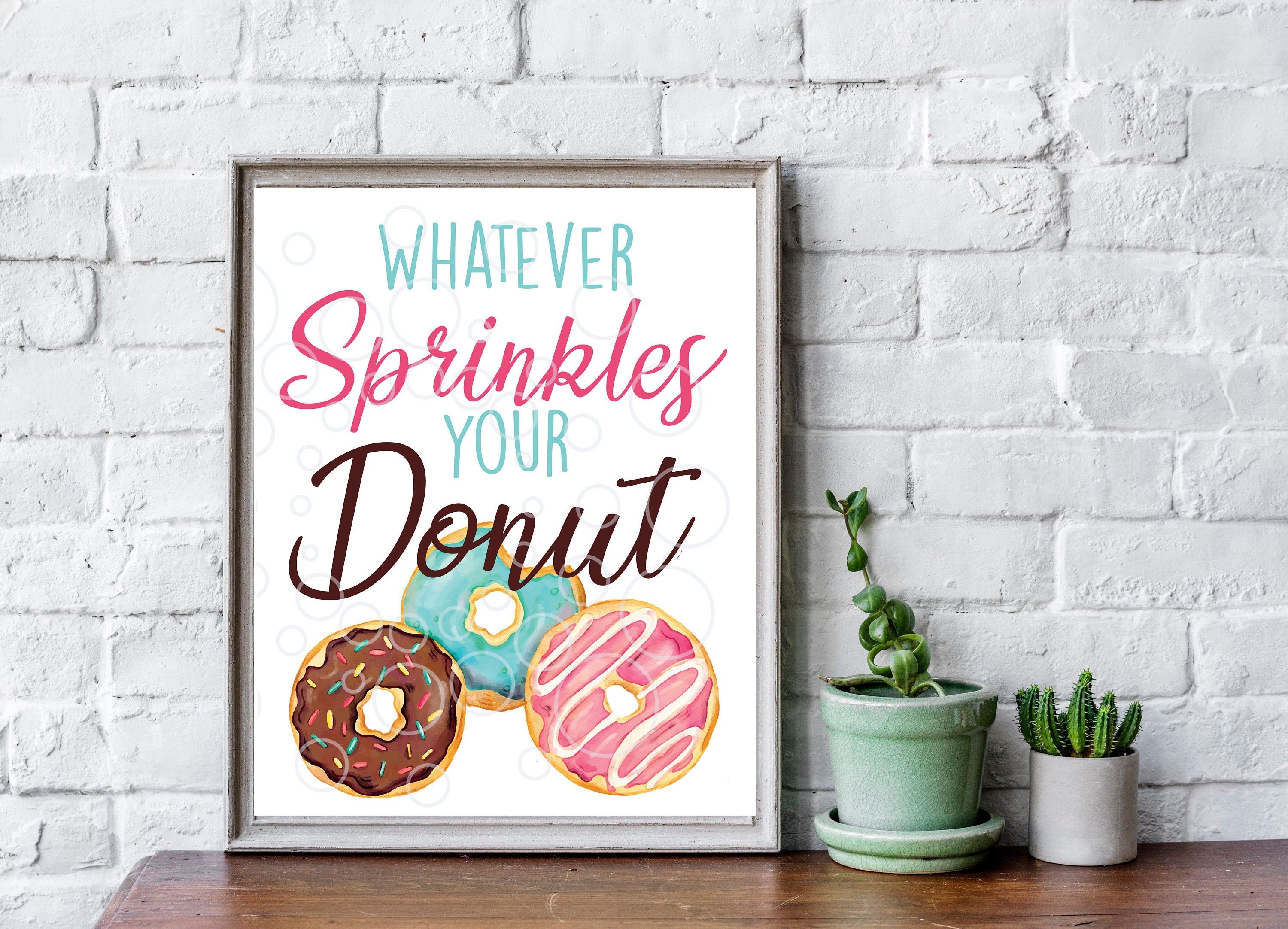 Whatever Sprinkles Your Donut DIGITAL DOWNLOAD 8x10 Etsy