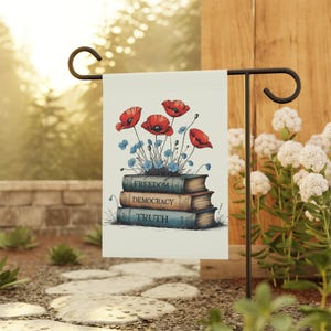 Anti-Trump Garden Flag, Subtle FDT Banner, Freedom Democracy Truth, Garden & House Banner, Decorative Yard Flag, Patriotic Home Garden Decor