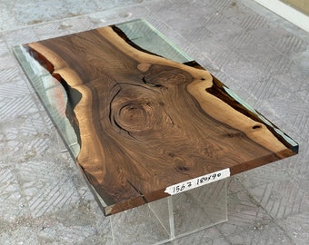 Eettafel, KLAAR VOOR VERZENDING, Harstafel, Epoxy eettafel, 71,5"x35,4"/180x90 cm