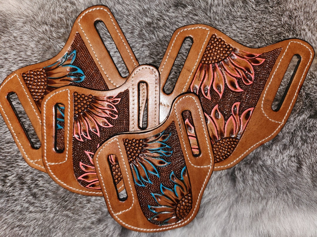 Western Belt Knife with Leather Case – Durable Blade & Resin Handle main image 0
