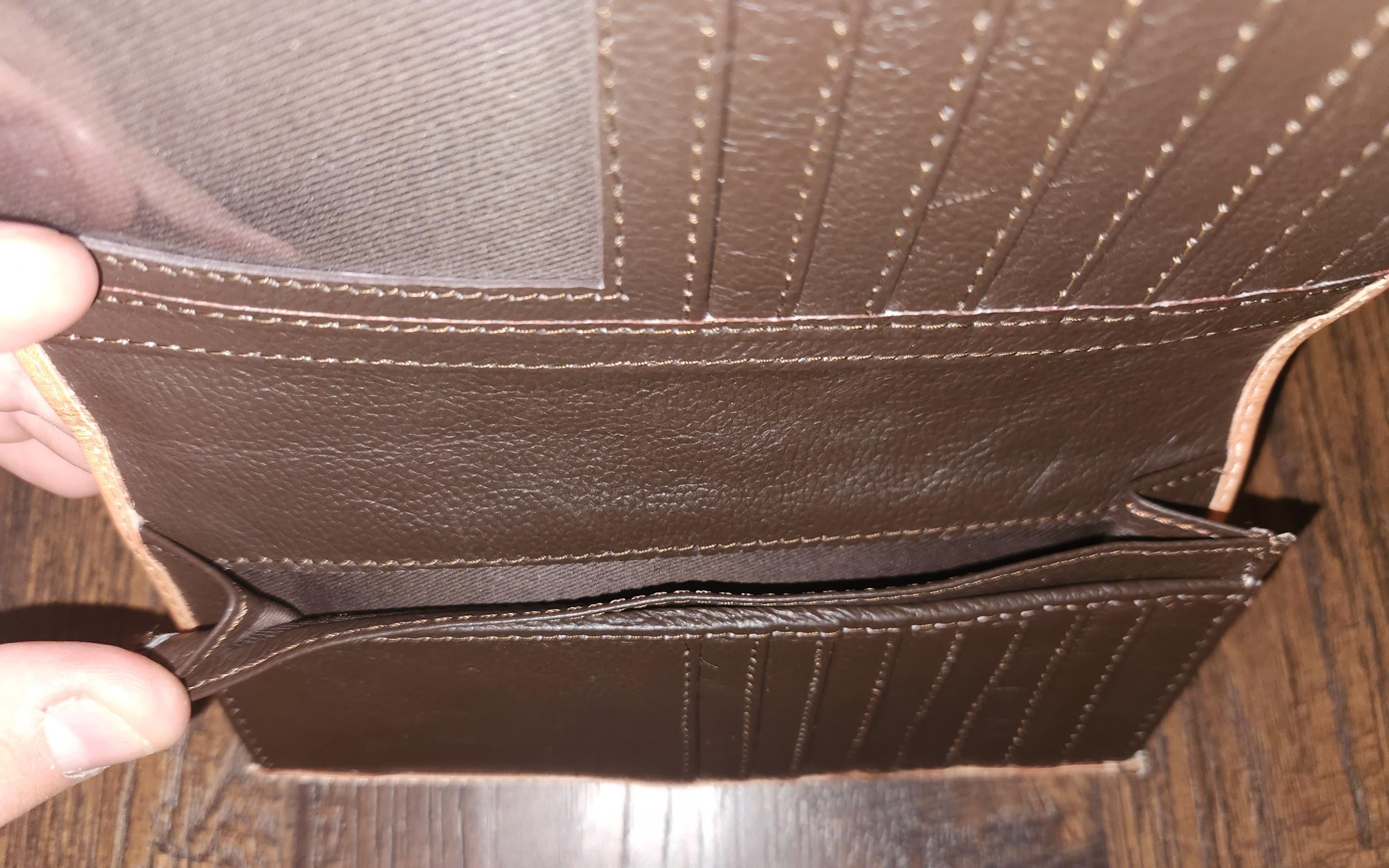 Large Handcrafted Genuine Leather Tooled Rodeo Wallet - Western Bifold ...