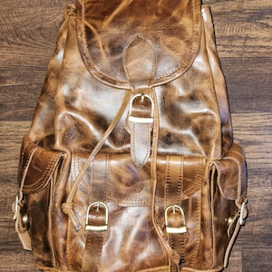 Genuine Leather Backpack