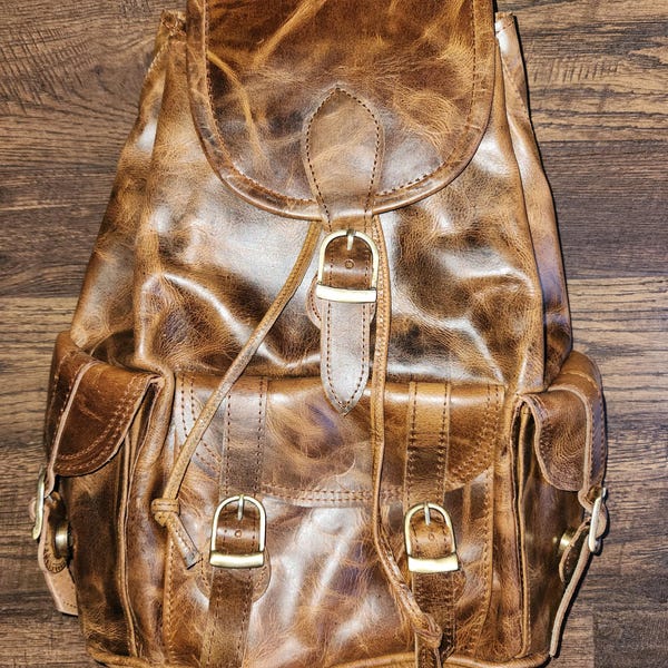 Genuine Leather Backpack