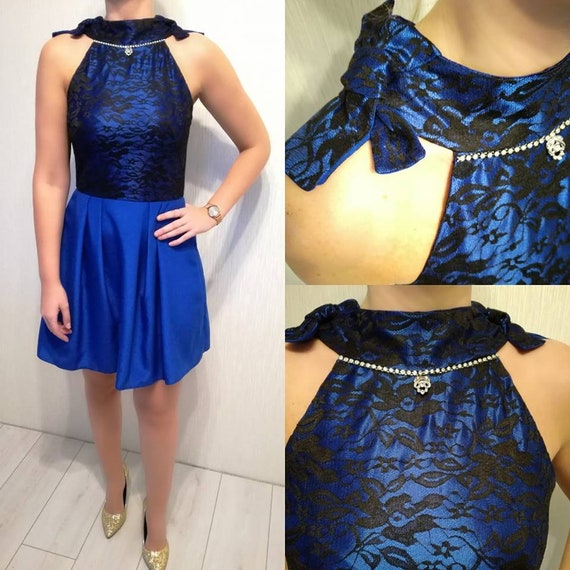 royal blue new years eve dress