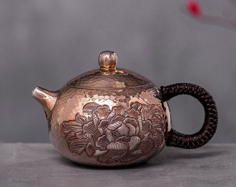 Pure Silver 999 Handmade Teapot 220ml F4583