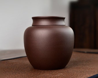 Handgemachte Yixing Zisha Clay Handgemachte Kanister Jar Container FH342 110x110x115mm